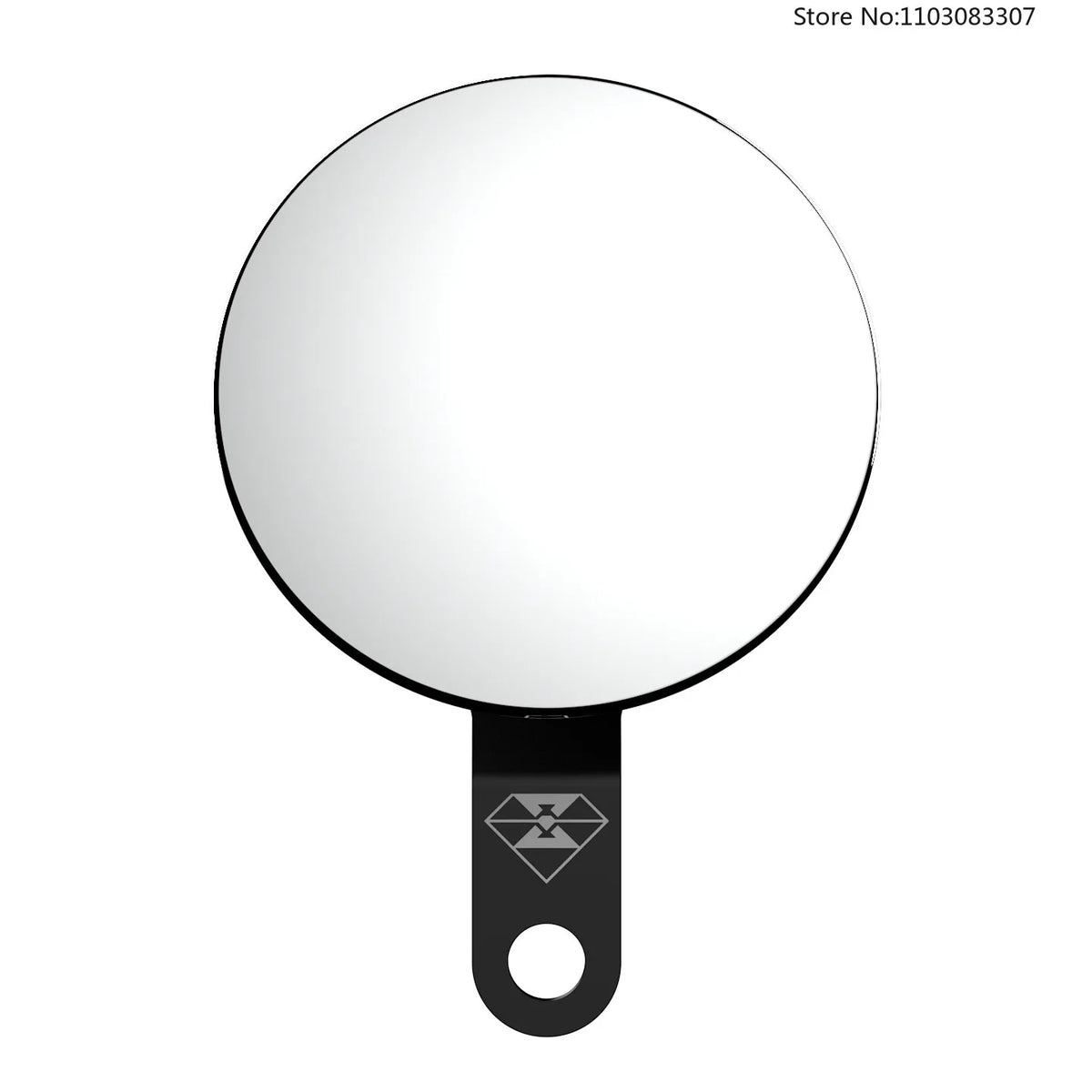 Spirit Beast 1 Pair 52mm All Aluminum Handlebar Mirror CNC Plated Blind Spot Auxiliary HD Small Round Mirror for Motorcycle Mod